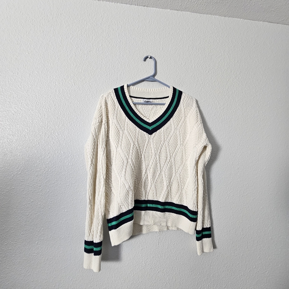 Womens Nicole Miller V Neck Sweater Sz S